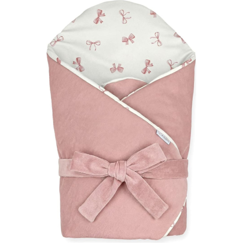 Albero Mio Rożek niemowlęcy 75x75 Pudrowe Kokardki CP9