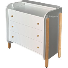 Ingvart Kumode ar Pārtinamo Galdiņu Nika White+Natural