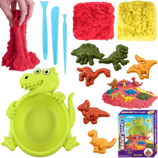 PIASEK KINETYCZNY DINOZAUR 400G FOREMKI