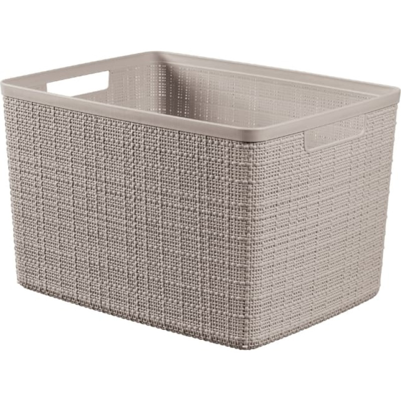 Curver Groziņ&scaron; Jute L 20L 36x28x23cm bē&scaron;s