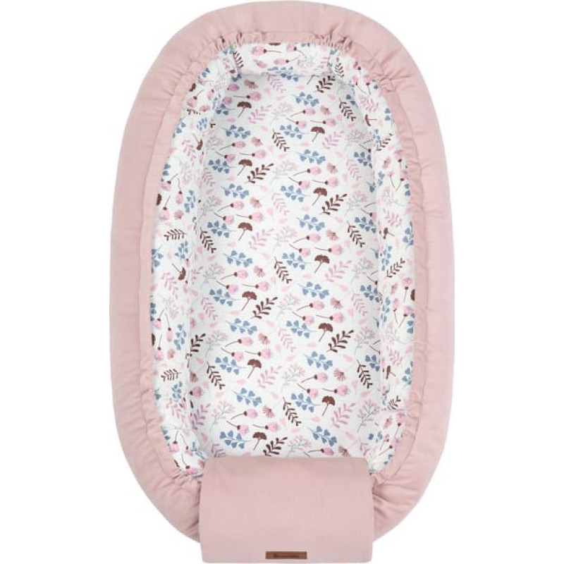 Sensillo BABY NEST VELVET TWIGS PINK 80X45