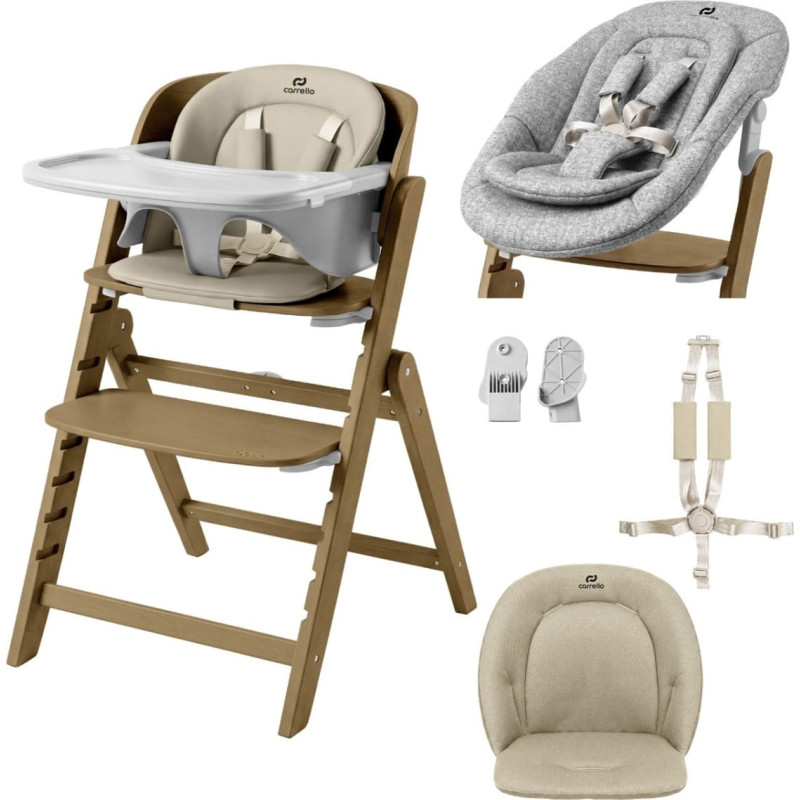 Carrello Baby Highchair Carrello Focus CRL-16801 Croissant Beige