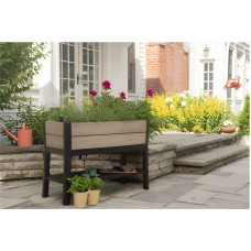 Keter Deco Elevated Garden Bed vazonas 48 L, riešuto spalvos