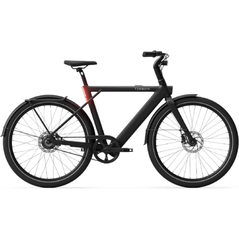 Tenways Electric bicycle TENWAYS CGO009, Midnight Black