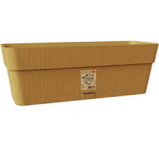 Stefanplast Puķu kaste ar paliktni Ethica 30x13x12cm sinepju dzeltens