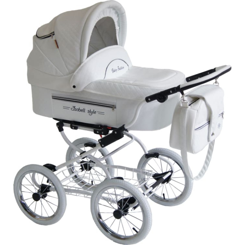 Baby Fashion ISABELL Universal stroller 3in1, I-1 White