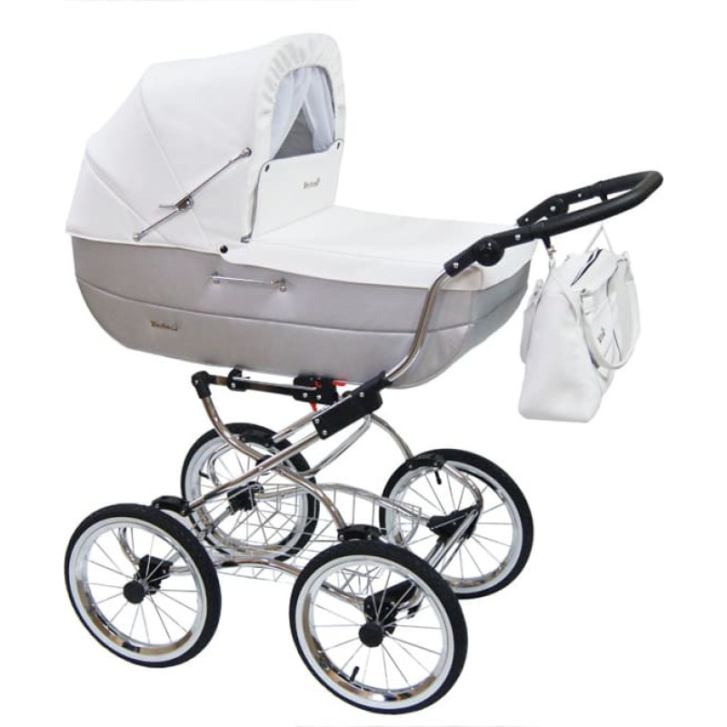 Baby Fashion RENEE Universal stroller 2in1, R-2 white-grey