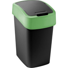 Curver Atkritumu spainis Flip Bin 9L melns/zaļ&scaron;