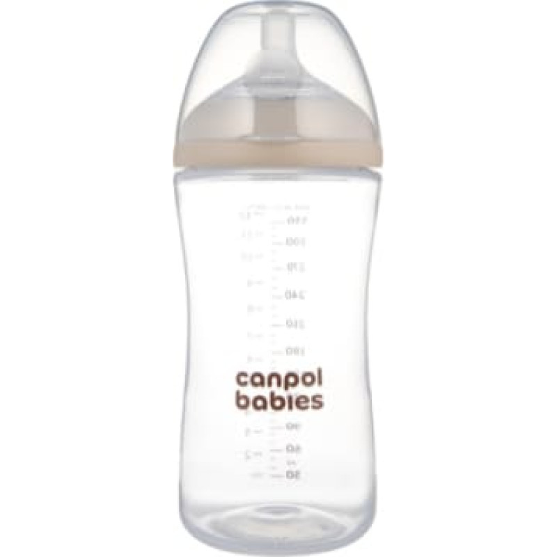 Canpol 35/402 Butelka Natural Shape ze smoczkiem dwustrefowym 330ml