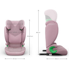 Kinderkraft automobilinė kėdutė JUNIOR FIX 2 PLUS, 100-150 cm., Pink, KCJUFI20PNKPL0N