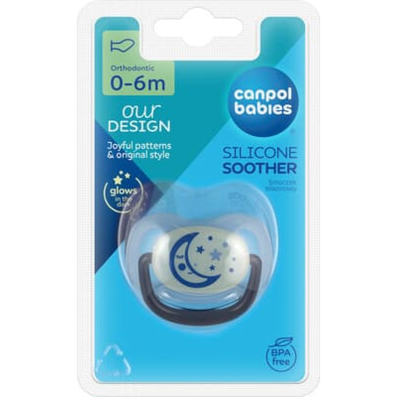 Canpol Babies Māneklis NIGHT DREAMS anatomiskās formas 0-6m 22/500 blue
