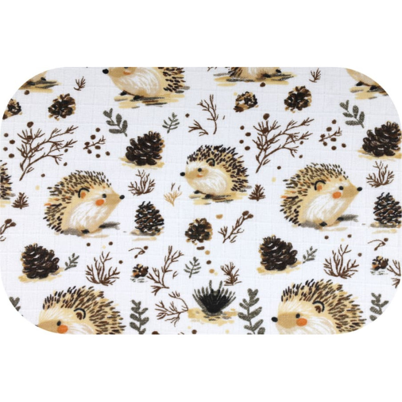 Ega Kids Diaper - 4282 - TETRA PRINT - EGA - HEDGEHOG - size 70x80 cm
