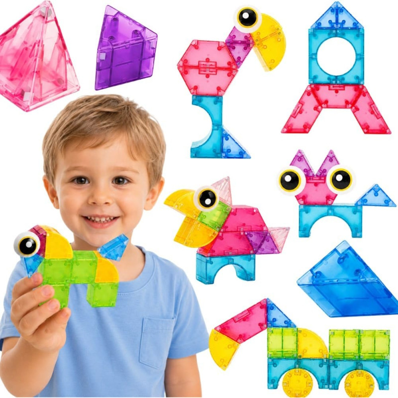 Woopie Magnetic Blocks 21pcs M Block Creative Educational Gift 3D