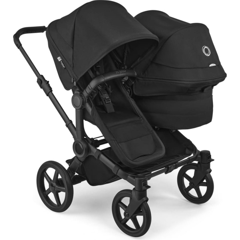 Bugaboo Donkey 6 Duo, tekstīls black, kapuce black Ekspozicija