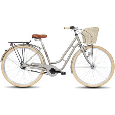 Romet Bicycle ROMET Sonata Classic, champagne + front basket