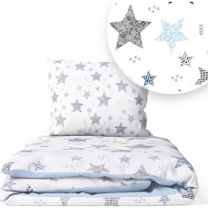 Ankras Cover set -  2 pcs - 135x100, 40x60  - NEW STARS - BLUE