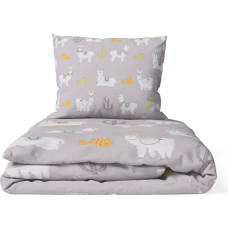 Ankras 2pcs bedding set 35/100 40/60 lama grey