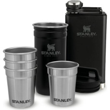 Stanley Dāvanu komplekts Adventure, degvīna glāzītes 4gb 50mL un blašķe 0,23L matēts melns