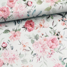 Baby In World BABY 01602 Body niemowlęce dł rękaw Pastel Roses 56/62