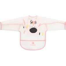 EVA long sleeve bib with crumb catcher Arty Pink