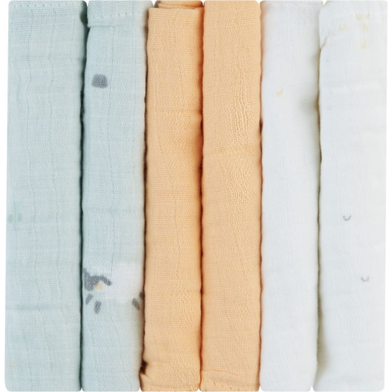 Muslin cloth set 6 pcs 30x30 cm Sleepy Sheep