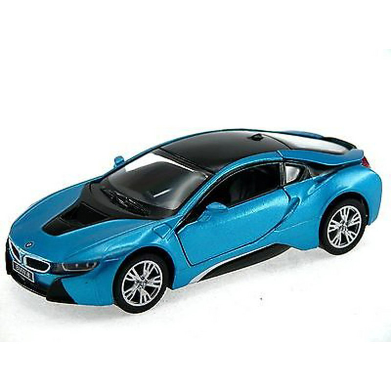 Kinsmart automobilis, BMW i8, mėlynas