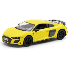 Kinsmart automobilis, 2020 Audi R8 Coupé, geltonas