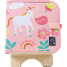 Jaq Jaq Bird piešimo knyga su netepančiomis kreidelėmis, Vienaragis