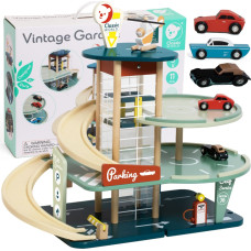 Classic World Wielopoziomowy Parking Auta Helikopter Dystybutor Myjnia + Akc.