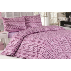 BEDDING SET TWEED LILA C8 220X200+2X70X80 SATIN COTTON. CODE E.16811683