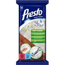 Presto Mitrās salvetes grīdām 16 gab.