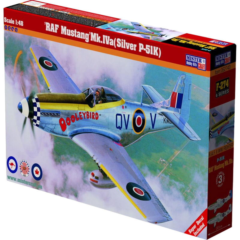 MODEL SAMOLOT RAF P-51K MUSTANG 1:48