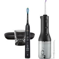 Philips Sonicare belaidis Power Flosser DiamondClean 9000 burnos irigatorius, juodas - HX3886/43