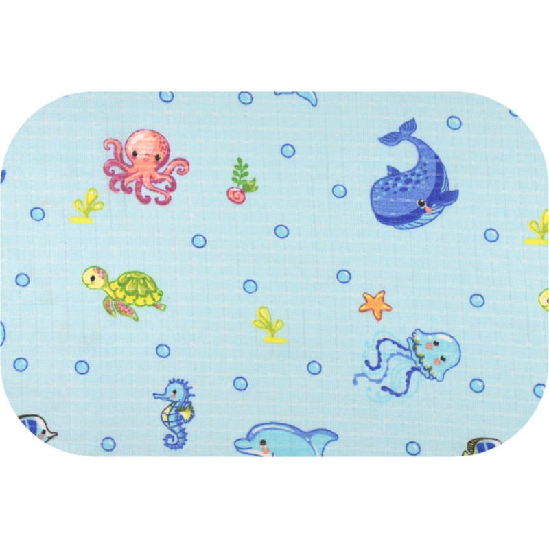 Ega Kids sauskelnė - 29743 - TETRA PRINT - EGA - AQUARIUM - BLUE -  dydis 70x80 cm