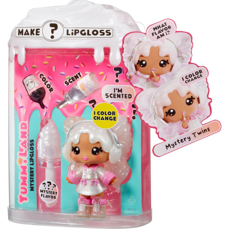 MGA 526414X1EUC Yummiland Lip Gloss Doll Series 2- Mystery Chase 1 (Sprinkles/Ava Ice Cream) for Sidekick