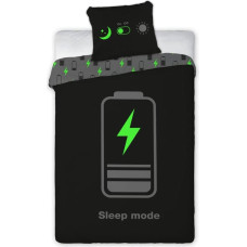 POŚCIEL KPL. MŁODZIEŻOWA 023 SLEEP MODE 140X200+70X90 BAW.ŚWIECĄCA W CIEMNOŚCI MŁ.