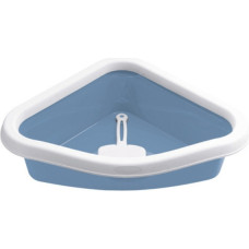 Stefanplast Kaķu tualete stūra Sprint Corner 56x40x14cm zila/balta