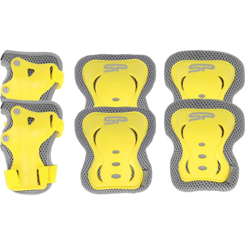 Spokey Set of protectors for children - 940932 - SHIELD - YELLOW - size L