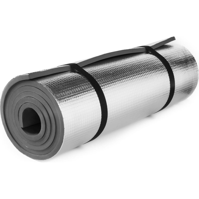 Spokey HIBERNATION – dviejų sluoksnių turistinis kilimėlis su aliuminio sluoksniu, 180×50×1 cm