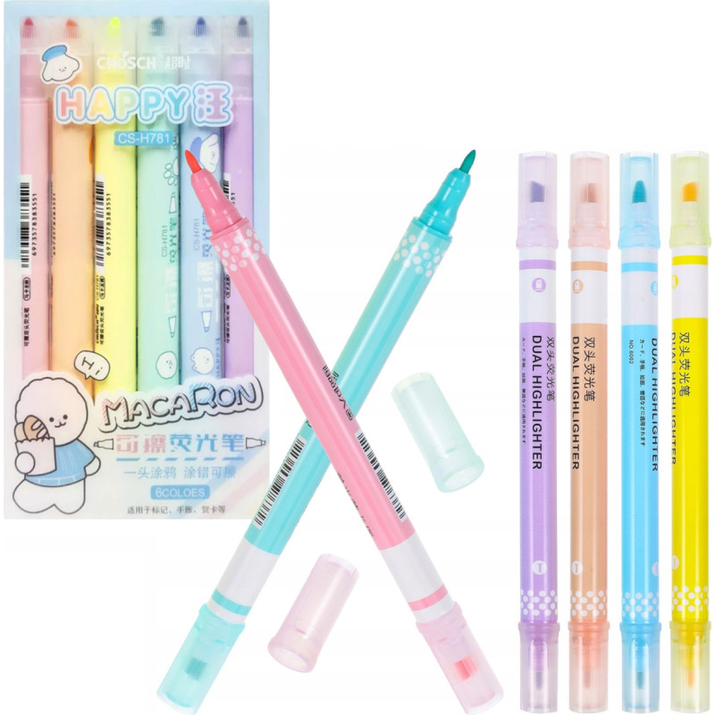 ZESTAW MAZAKÓW MARKERÓW 6 SZTUK