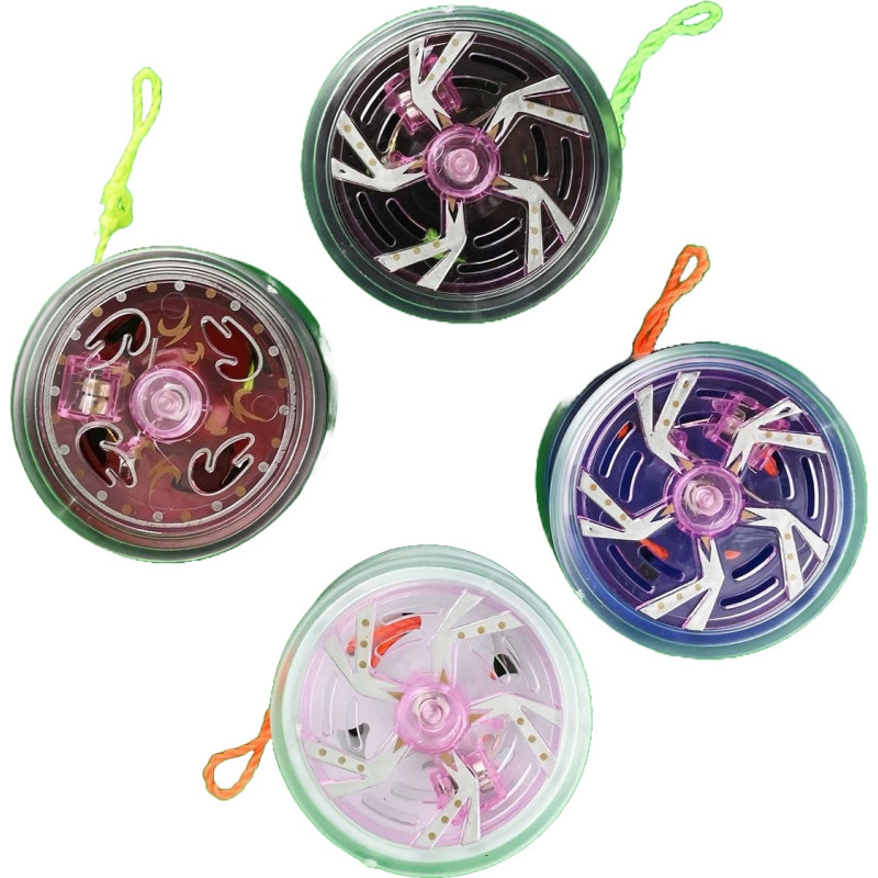 Metallist Yoyo valgusega 6 cm