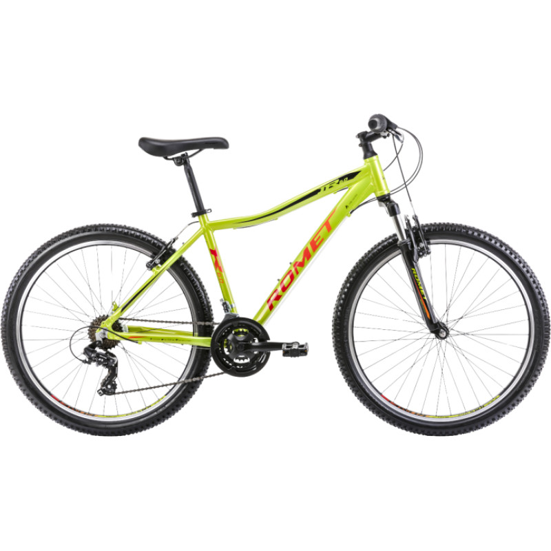 Romet jaunimo dviratis ROMET Rambler R6.0 JR, 26", žaliai-raudonas, 12–14 metų vaikams