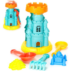 ZESTAW DO PIASKU MŁYNEK ZAMEK 6 ELEMENTY