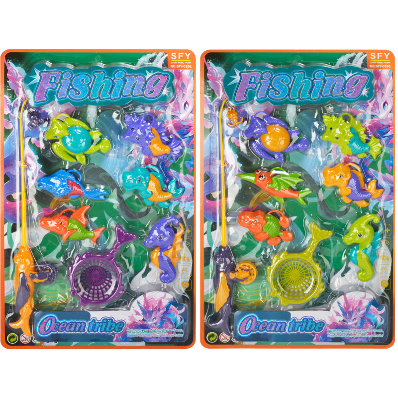 ŁOWIENIE RYBEK WĘDKA 8 ELEMENTÓW