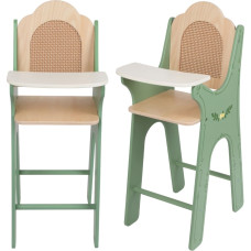 Classic World Drewniane Krzesełko Vintage do Karmienia dla Lalek