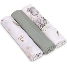 Sensillo muslino sauskelnės, 3 vnt. rinkinys – 60 × 80 cm, EG-0006