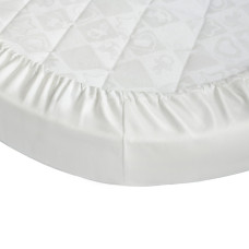 Ingvart Smart Bed paklodė su guma White/Milk, 72 × 120 cm