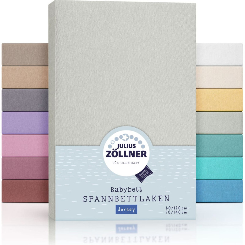 Julius Zollner Palags ar gumiju &ldquo;Jersey&rdquo; Pelēks 60/120 &ndash; 70/140 cm