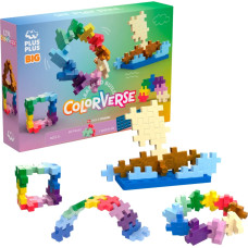 Plus Plus konstruktorius SPALVOS, DIDELĖS detalės, 60 det.