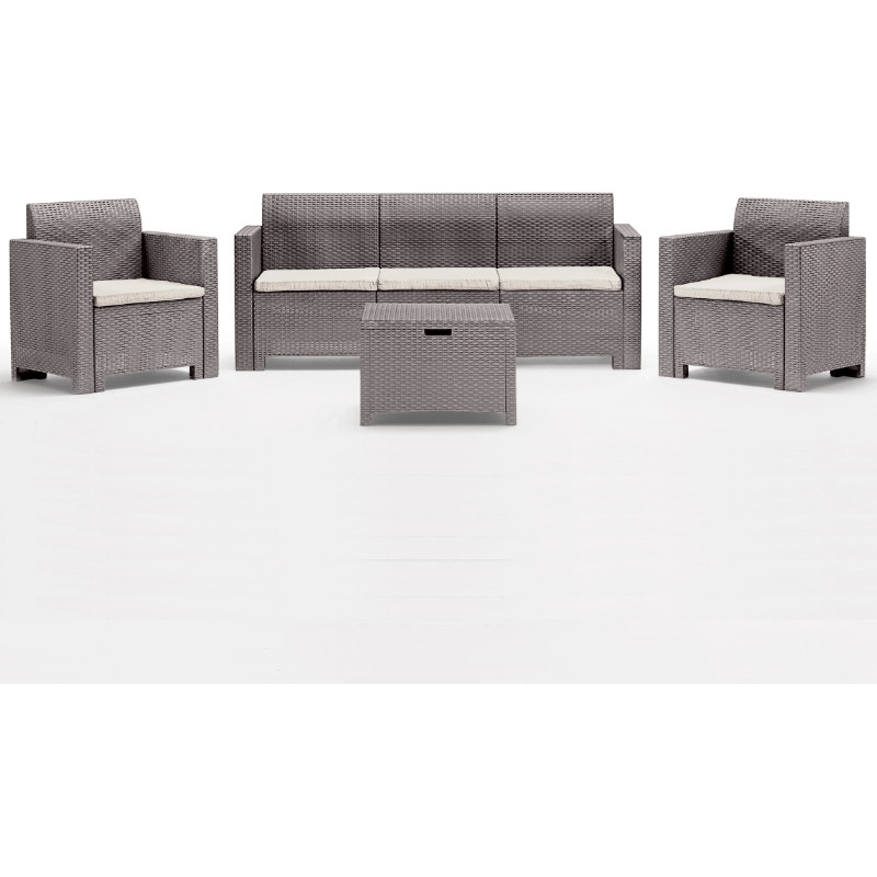 Bica Dārza mēbeļu komplekts Set Nebraska 3 bē&scaron;s